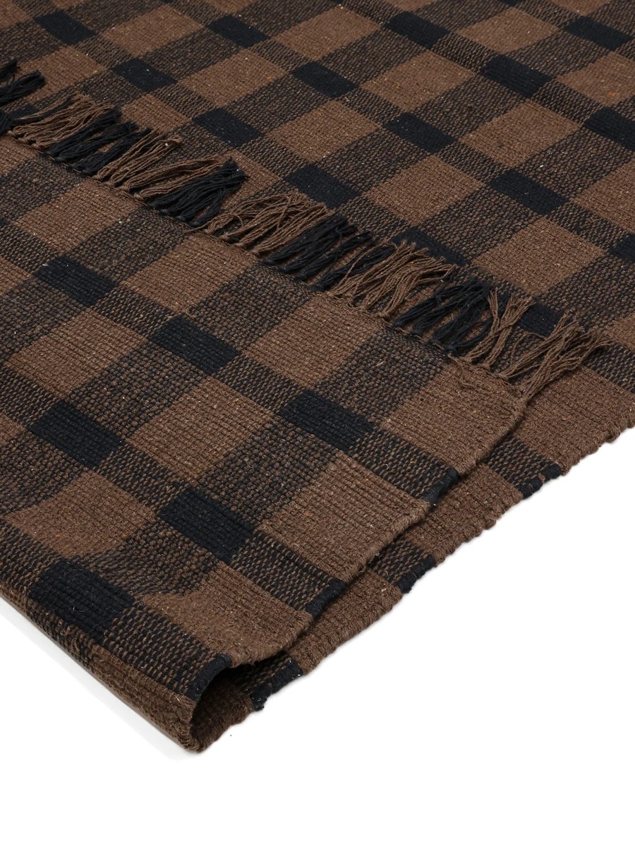 250x350 см, Индия, Вискоза, 90% Cotton, чёрный — вид 3
