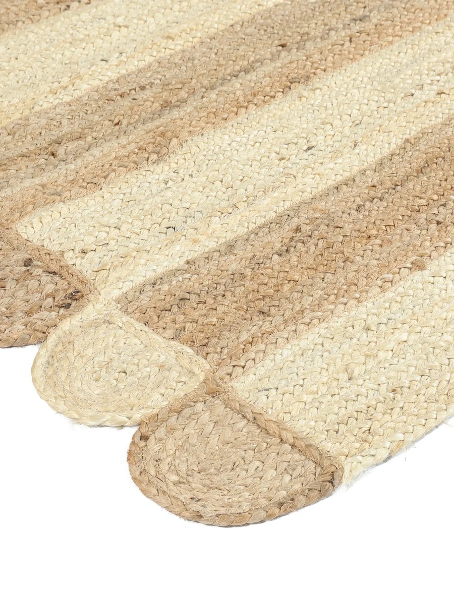 250x250 см, Индия, Современные, 100% Jute, натуральный белый — вид 3