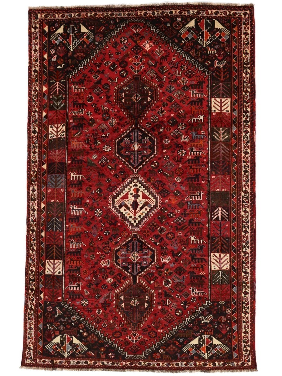 171x267 см, Иран, Кашкай, Wool, чёрный