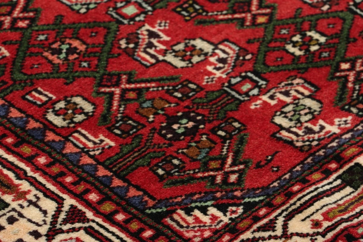 82x200 см, Иран, Восточные, Wool, красный — вид 2