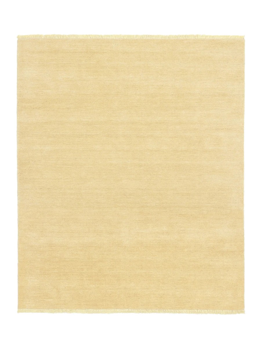 200x250 см, Индия, Однотонные, Wool, жёлтый