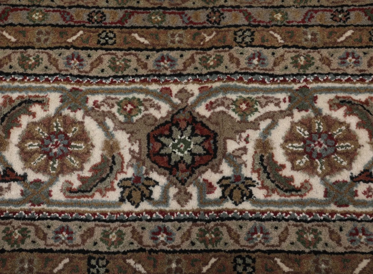 244x342 см, Индия, Табриз, Wool, коричневый — вид 5