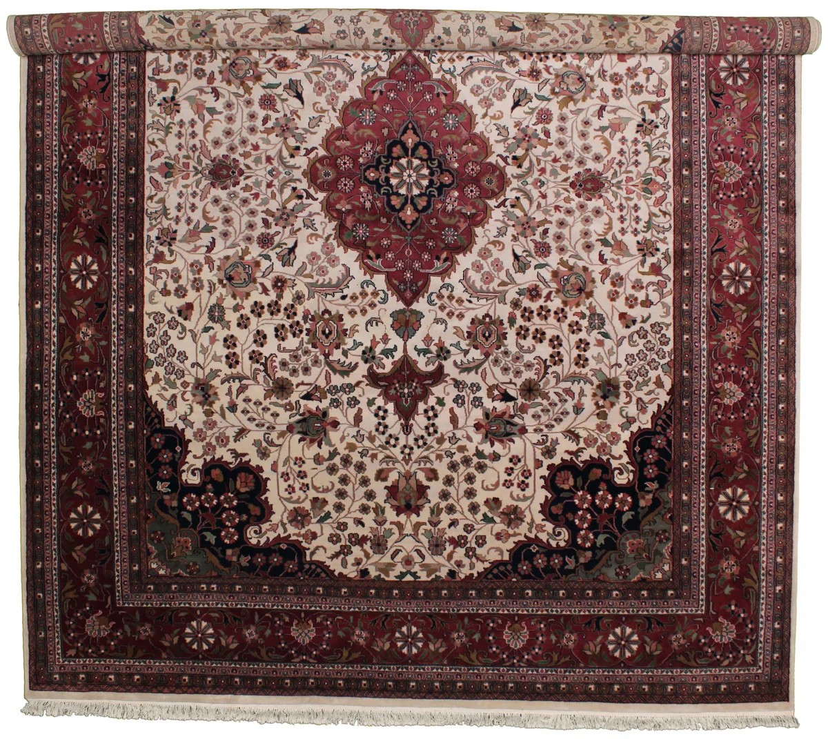 305x401 см, Индия, Табриз, Wool, бежевый