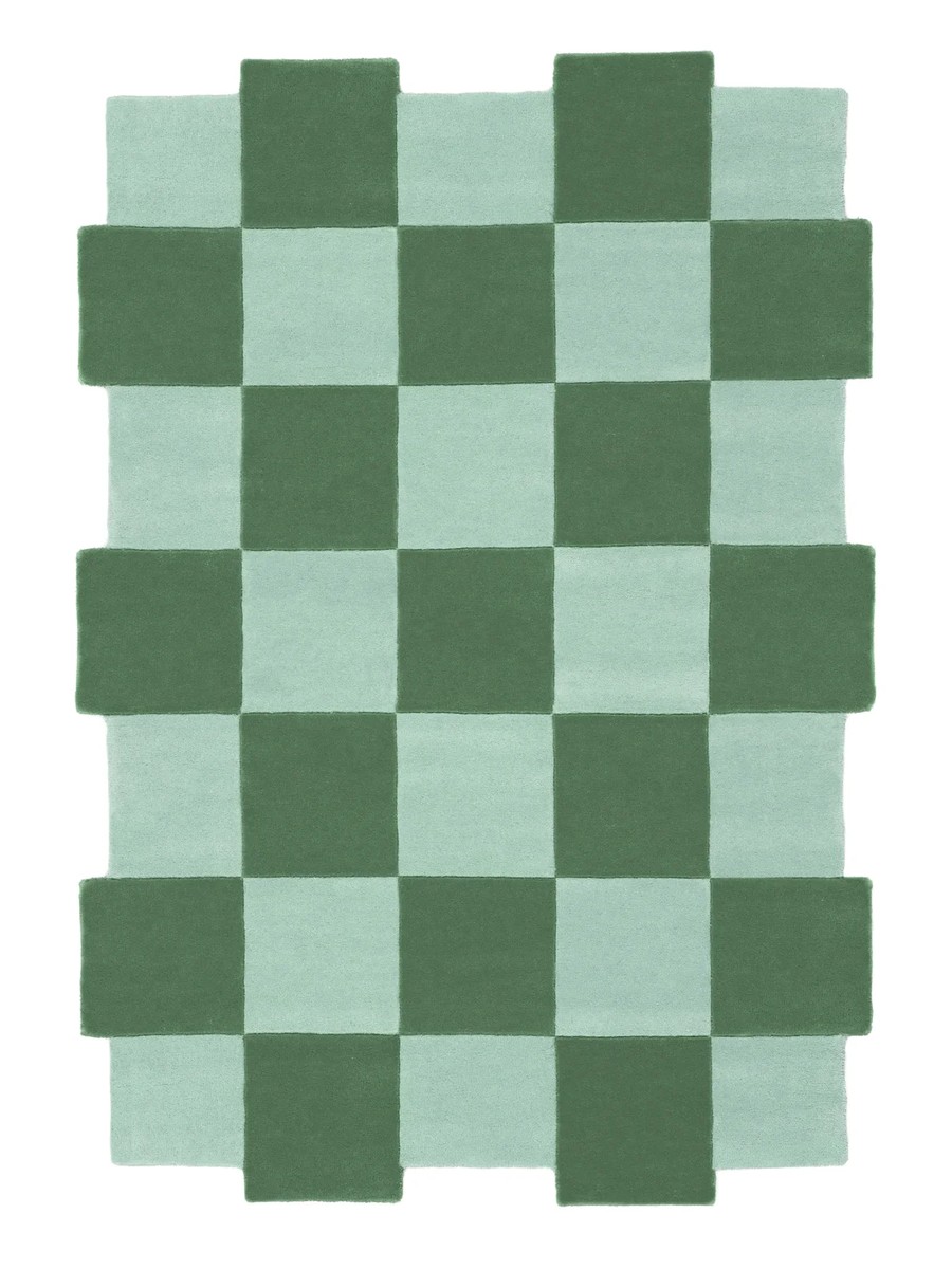 140x200 см, Индия, Современные, Wool, зелёный