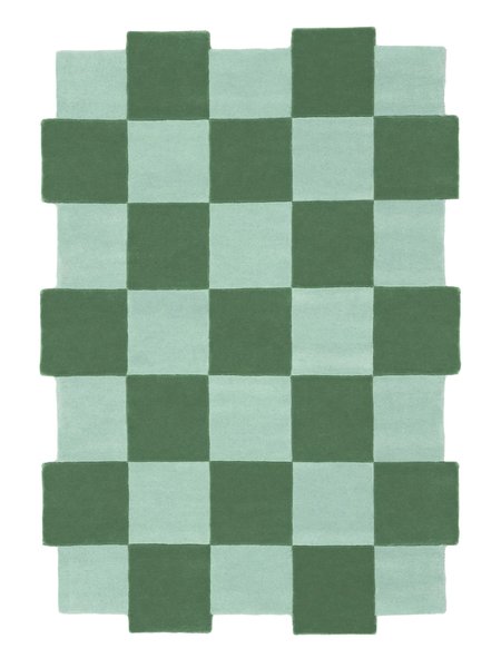 140x200 см, Индия, Современные, Wool, зелёный