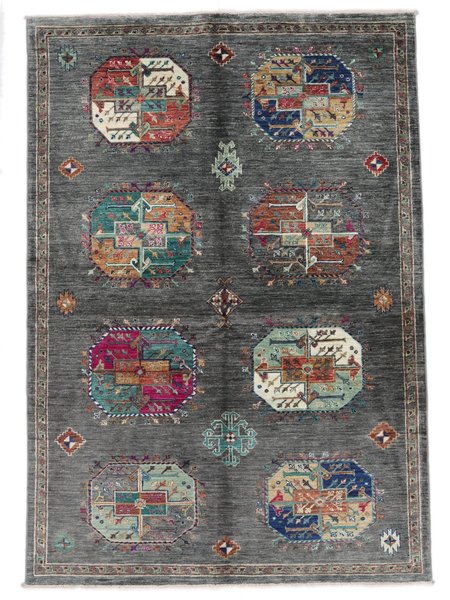 147x210 см, Афганистан, Восточные, Wool, чёрный