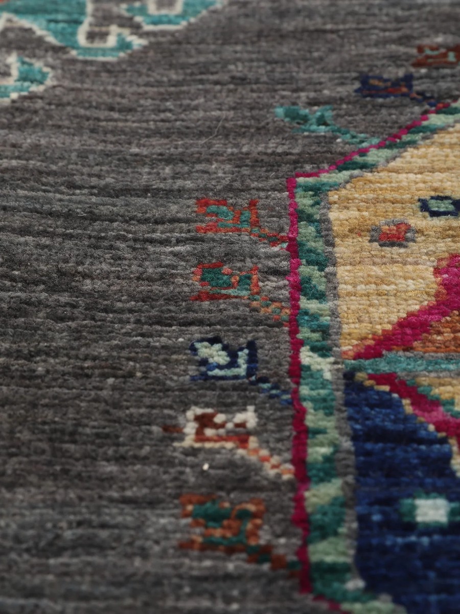 147x210 см, Афганистан, Восточные, Wool, чёрный — вид 4
