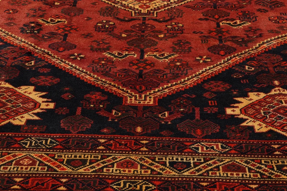 206x302 см, Иран, Кашкай, Wool, красный — вид 4