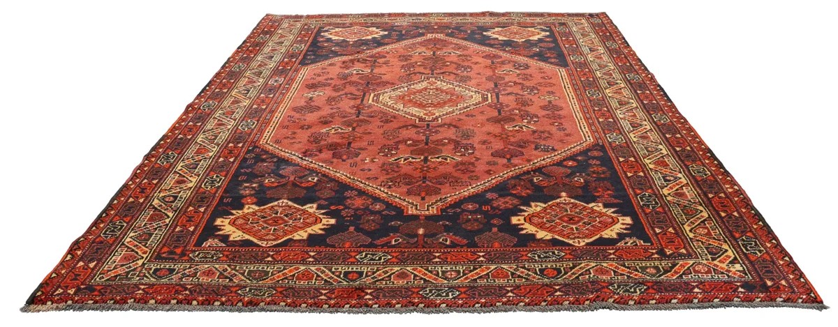 206x302 см, Иран, Кашкай, Wool, красный — вид 7