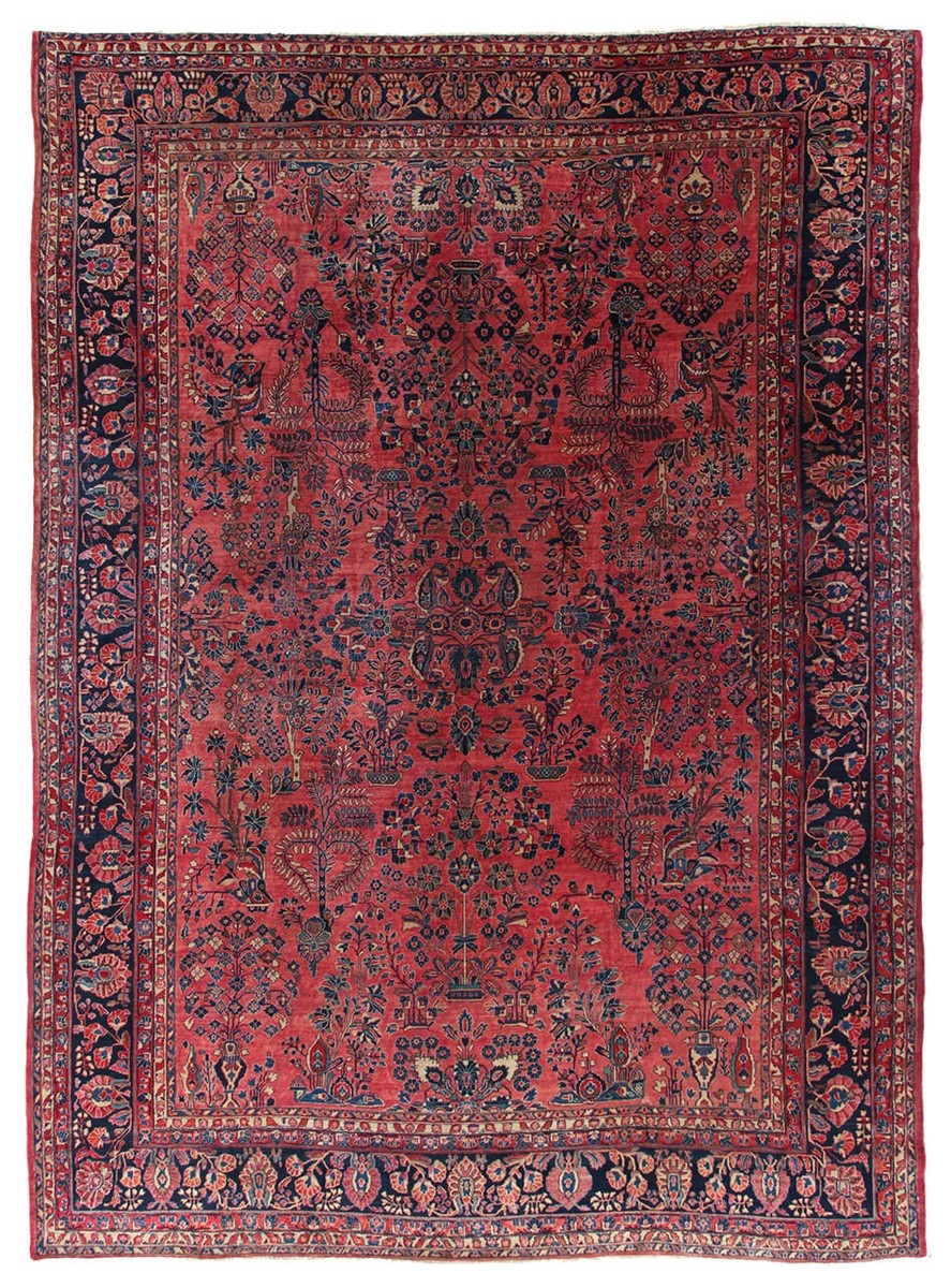 351x431 см, Иран, Сарук, Wool, красный