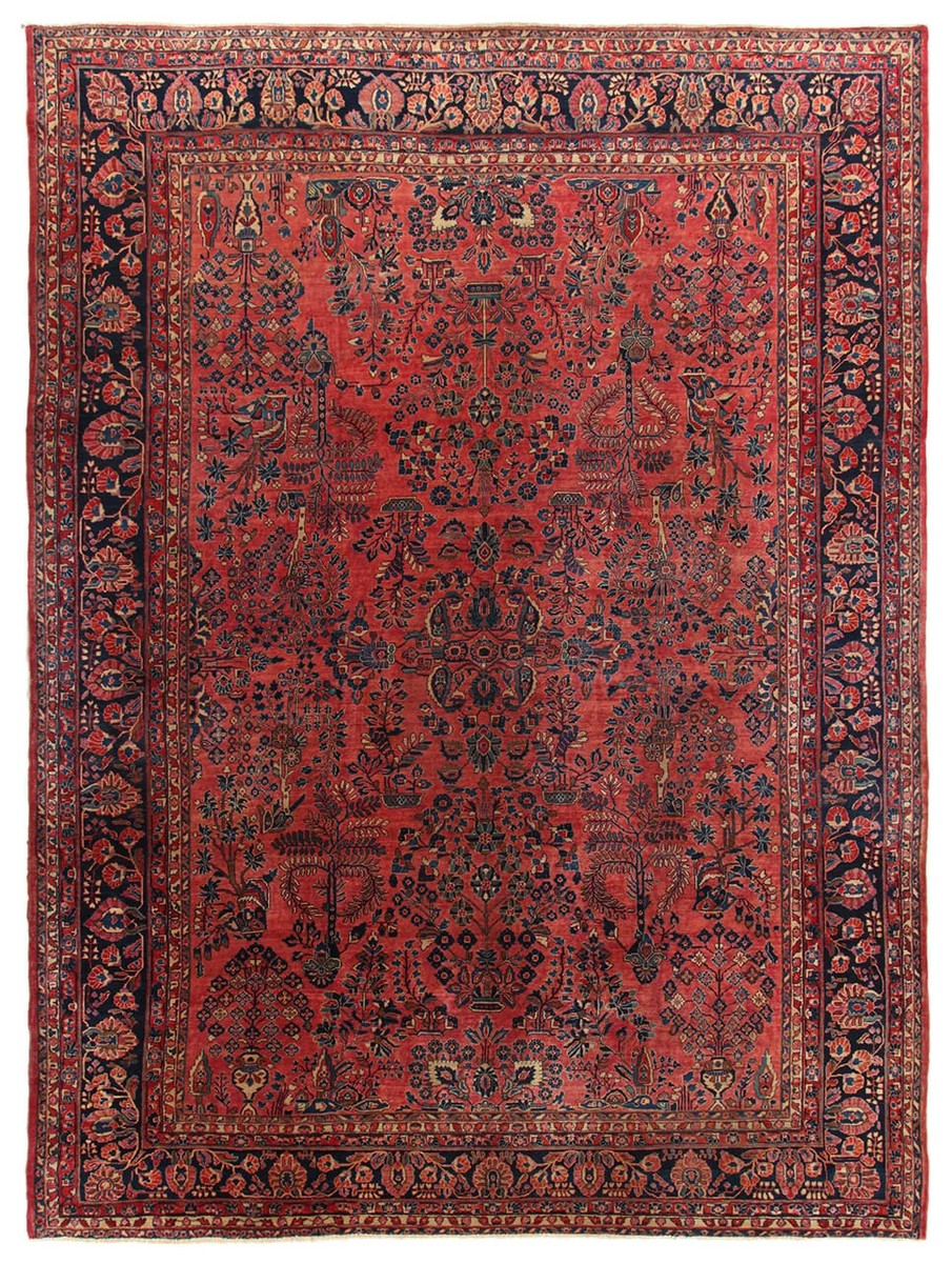 351x431 см, Иран, Сарук, Wool, красный — вид 2