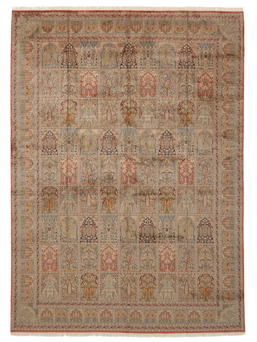 307x422 см, Индия, Шёлк, Silk, коричневый