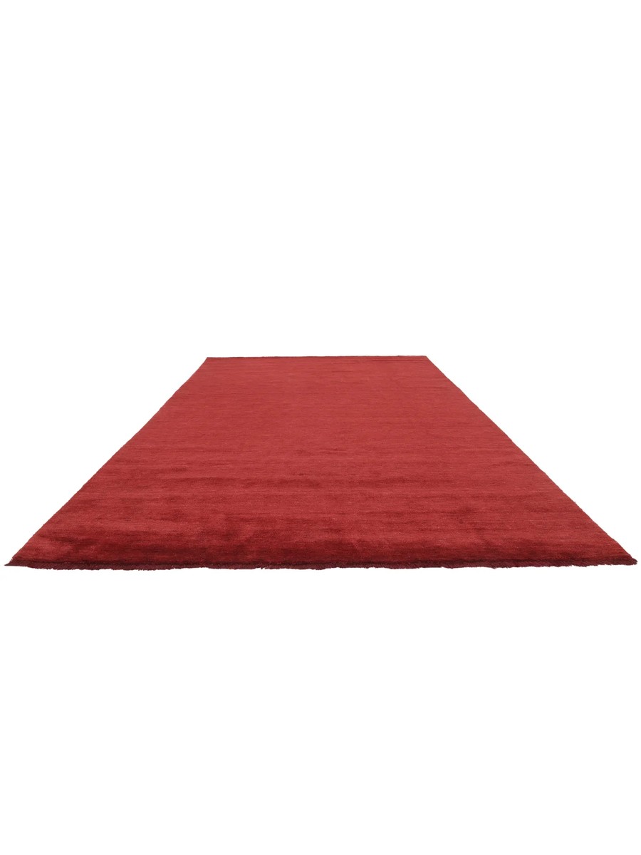 250x350 см, Индия, Однотонные, Wool, красный — вид 2