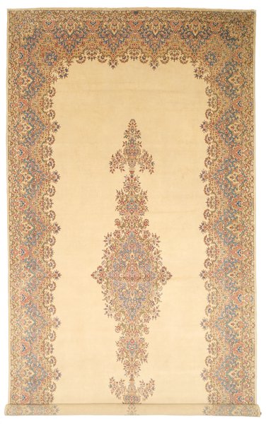 355x780 см, Иран, Керман, Wool, бежевый