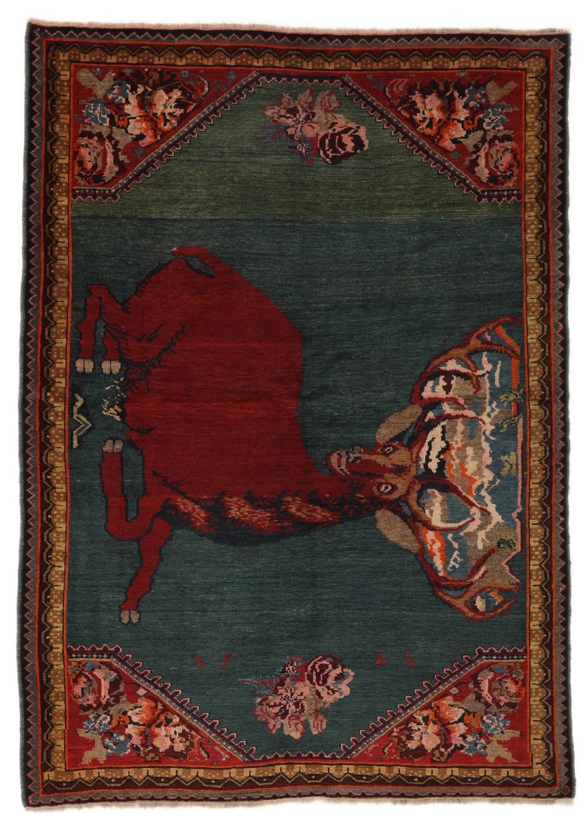 135x191 см, Восточные, Wool, чёрный