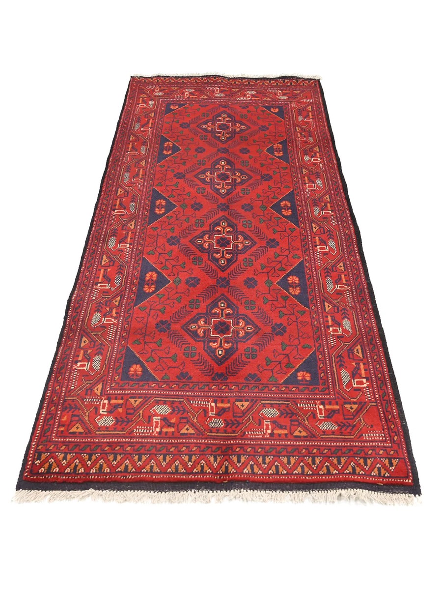78x190 см, Афганистан, Хал Мохаммади, Wool, чёрный — вид 3