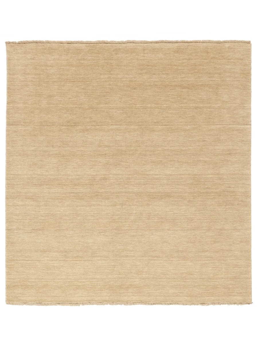 200x250 см, Индия, Однотонные, Wool, бежевый