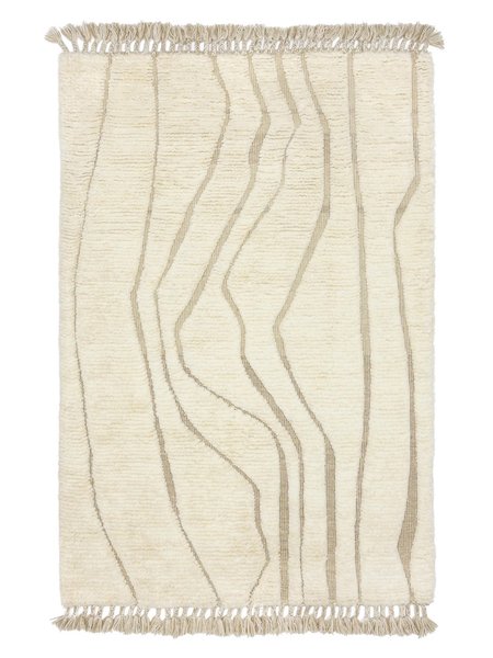200x300 см, Индия, Шэгги, Wool, белый