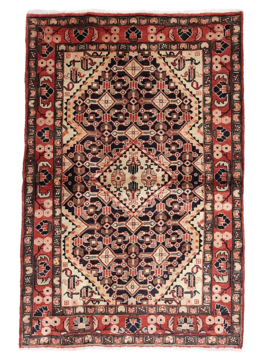103x153 см, Иран, Хамадан, Wool, чёрный