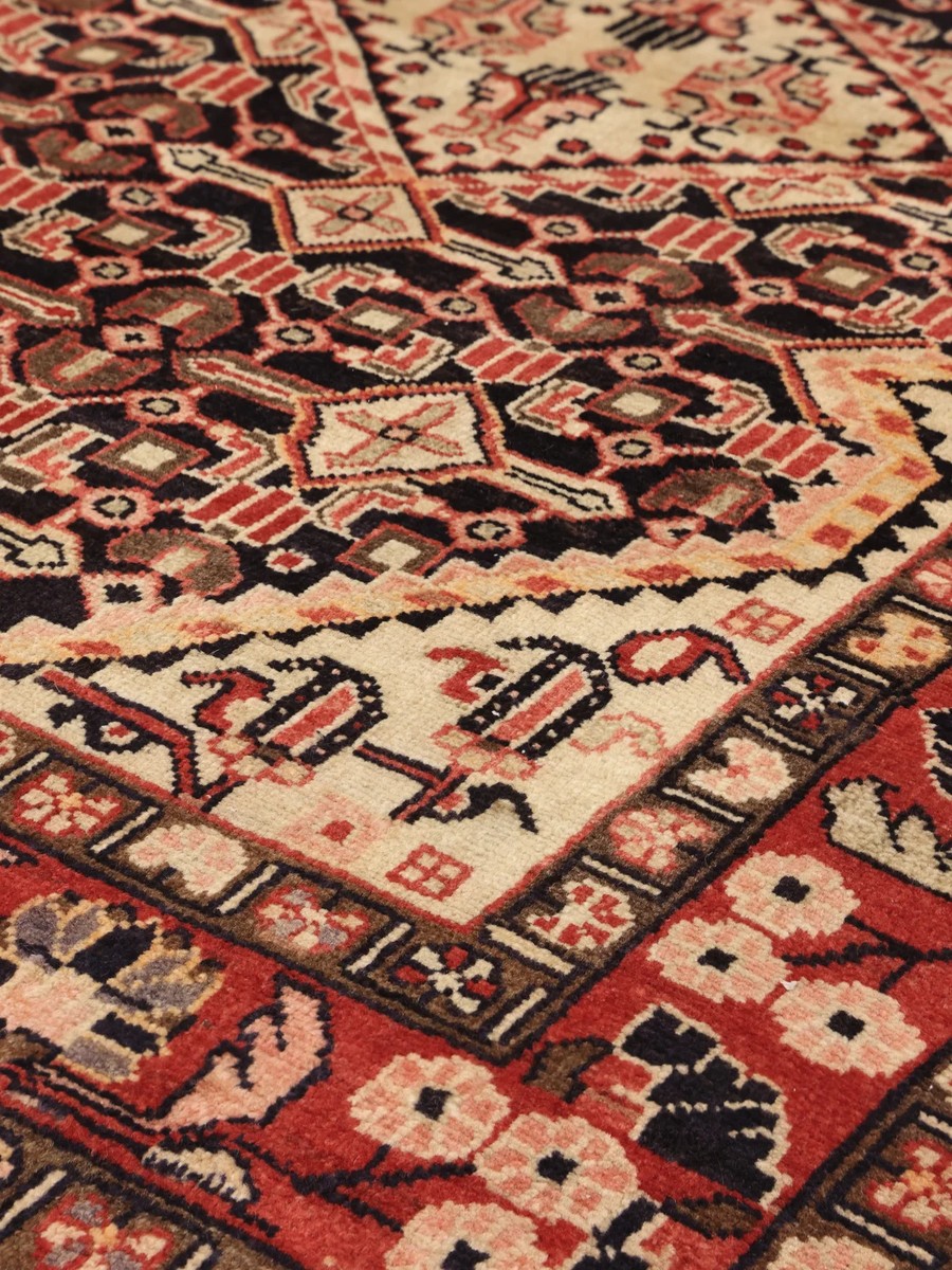 103x153 см, Иран, Хамадан, Wool, чёрный — вид 4