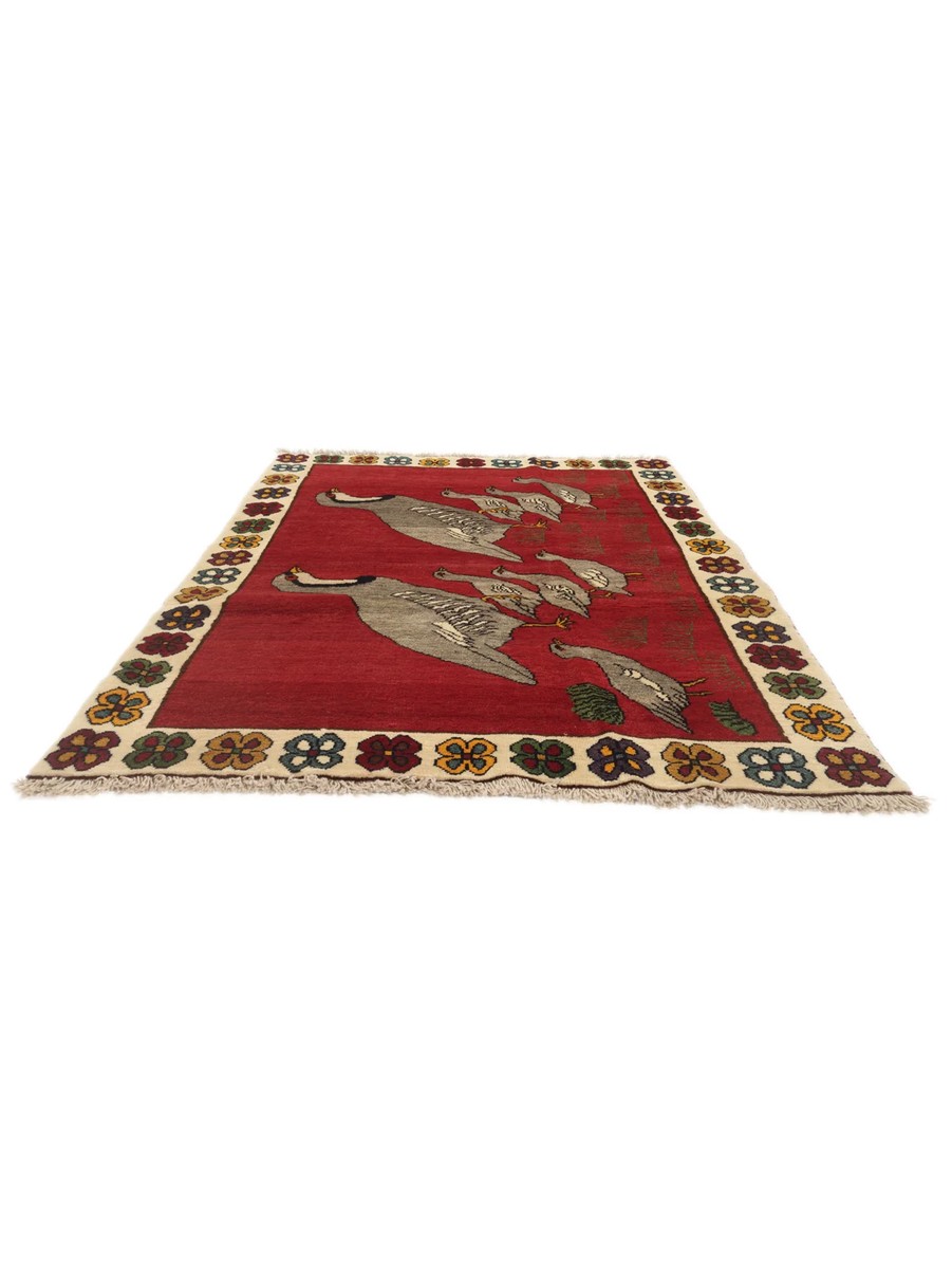 121x188 см, Иран, Кашкай, Wool, бежевый — вид 2