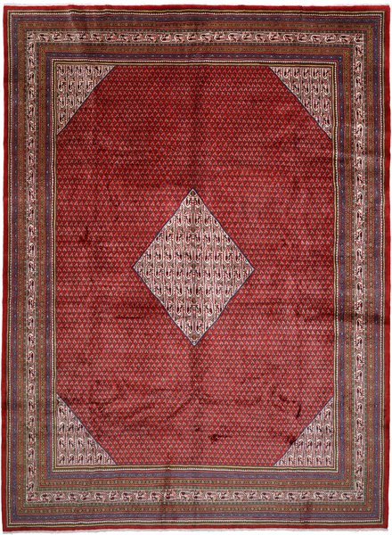 302x410 см, Иран, Сарук, Wool, красный