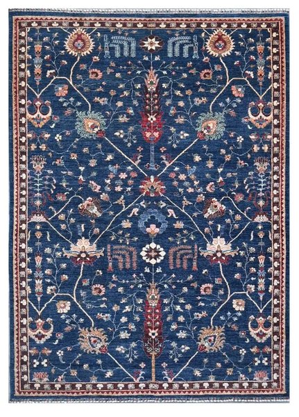 209x284 см, Афганистан, Зиглер, Wool, чёрный