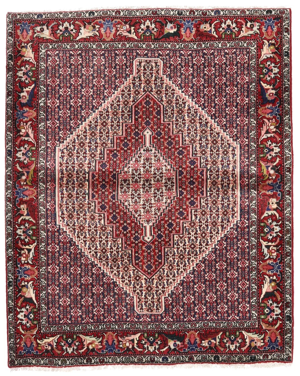 127x158 см, Иран, Восточные, Wool, красный