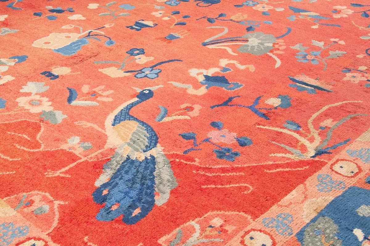 217x278 см, Китай, Восточные, Wool, красный — вид 2