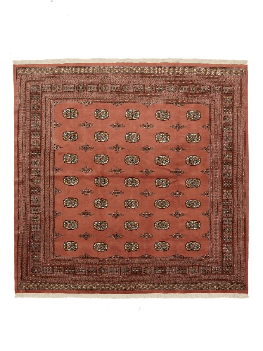 239x246 см, Пакистан, Афган / Пакистан, Wool, красный