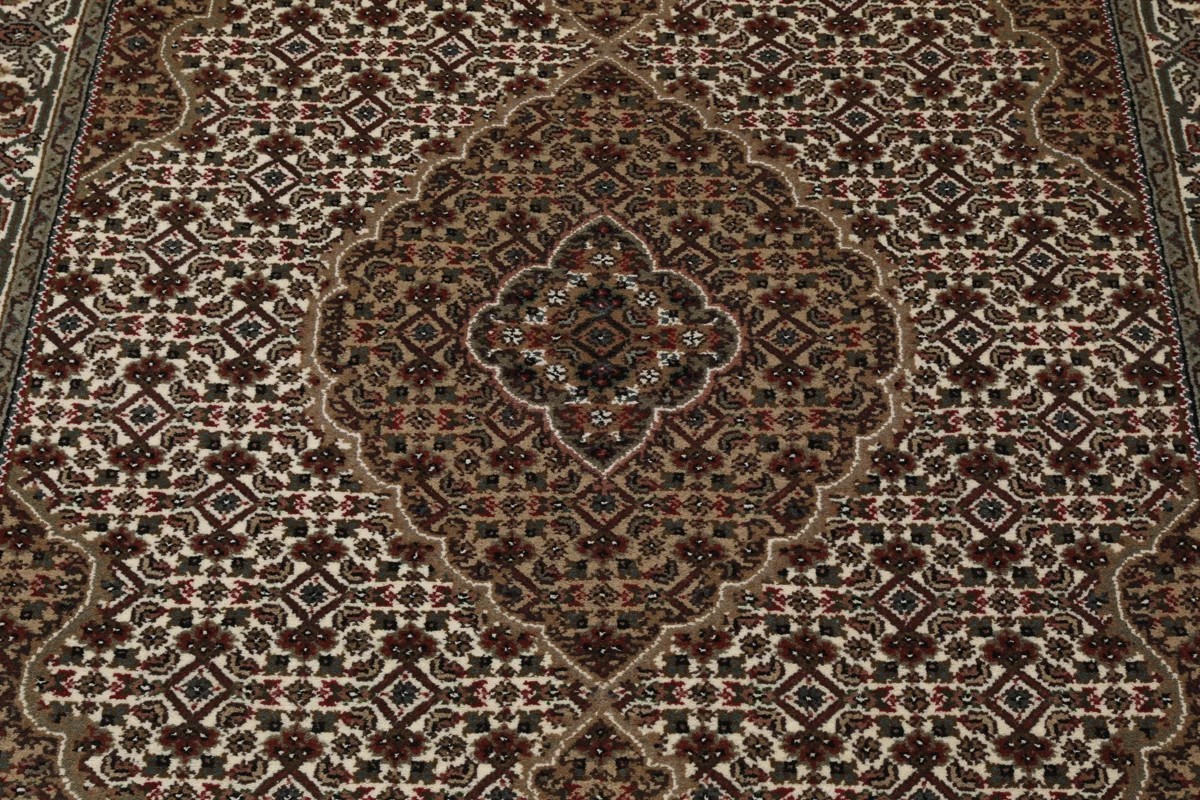 122x185 см, Индия, Табриз, Wool, чёрный — вид 3