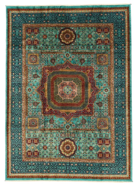 181x247 см, Афганистан, Зиглер, Wool, чёрный