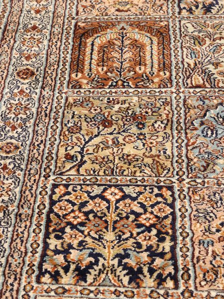 64x176 см, Индия, Шёлк, Silk, оранжевый