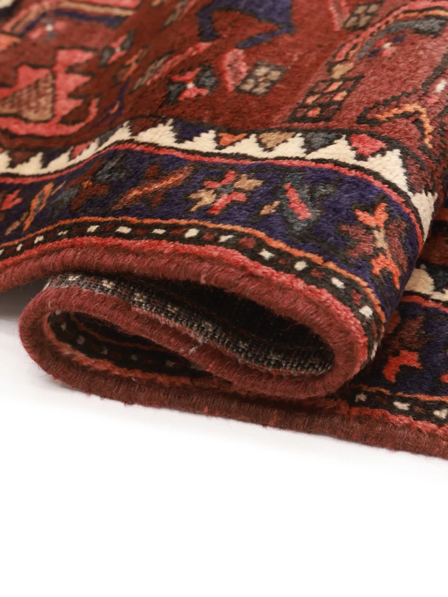 107x215 см, Иран, Хамадан, Wool, красный — вид 5