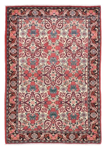 110x155 см, Иран, Биджар, Wool, красный