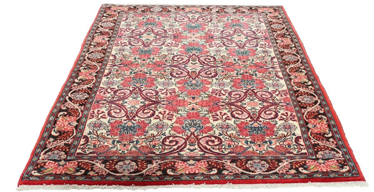 110x155 см, Иран, Биджар, Wool, красный — вид 5