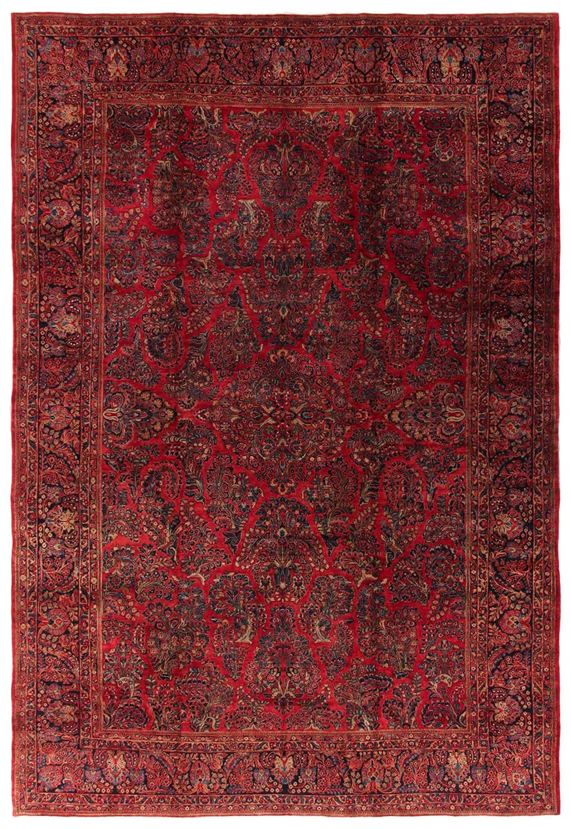 330x478 см, Иран, Сарук, Wool, красный