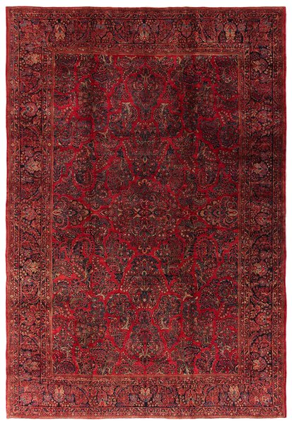 330x478 см, Иран, Сарук, Wool, красный