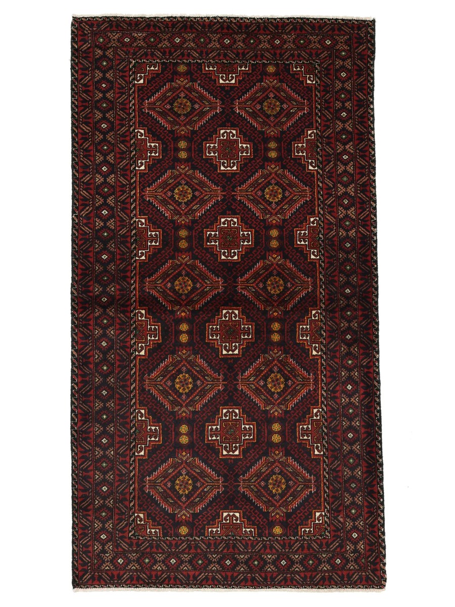 86x162 см, Иран, Балучи, Wool, чёрный