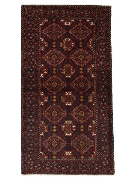86x162 см, Иран, Балучи, Wool, чёрный