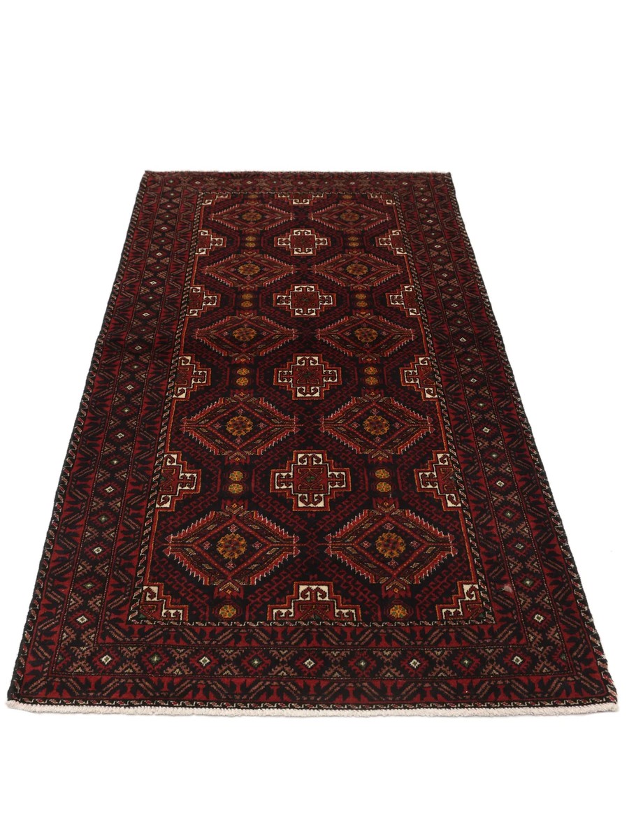 86x162 см, Иран, Балучи, Wool, чёрный — вид 3