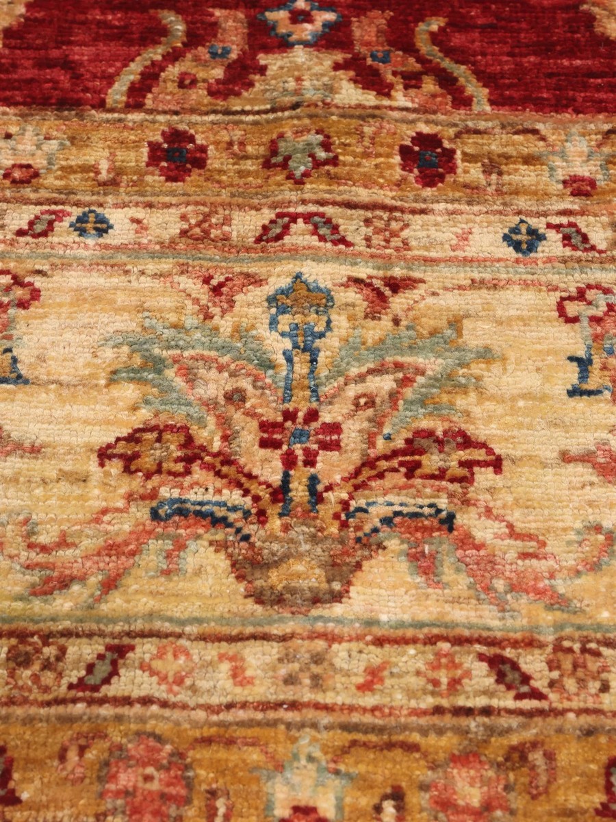 241x348 см, Афганистан, Зиглер, Wool, красный — вид 2