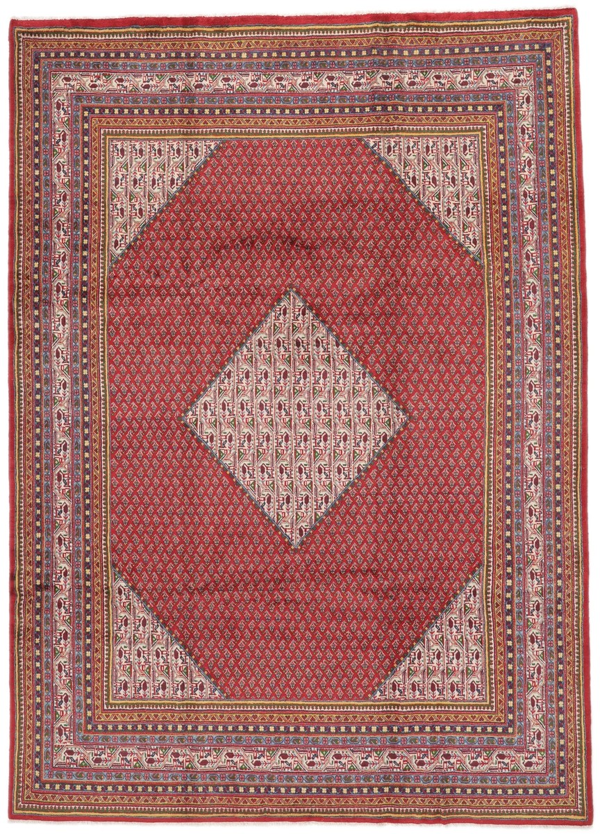 225x312 см, Иран, Сарук, Wool, коричневый