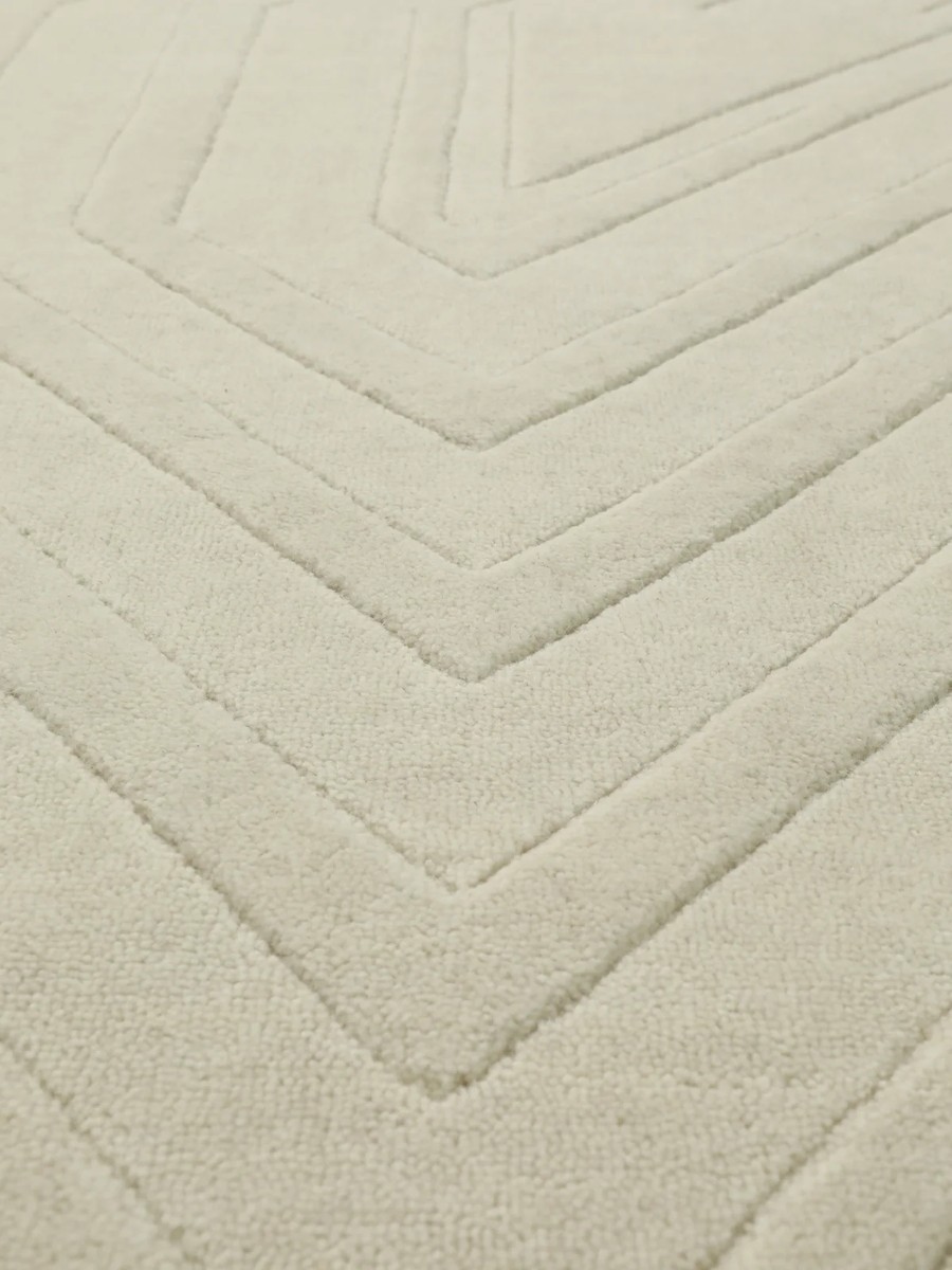 160x230 см, Индия, Современные, Wool, белый — вид 6