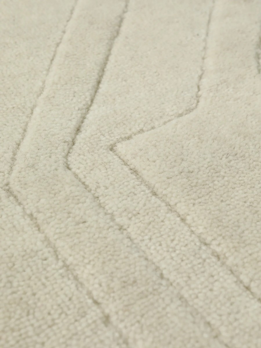 160x230 см, Индия, Современные, Wool, белый — вид 7
