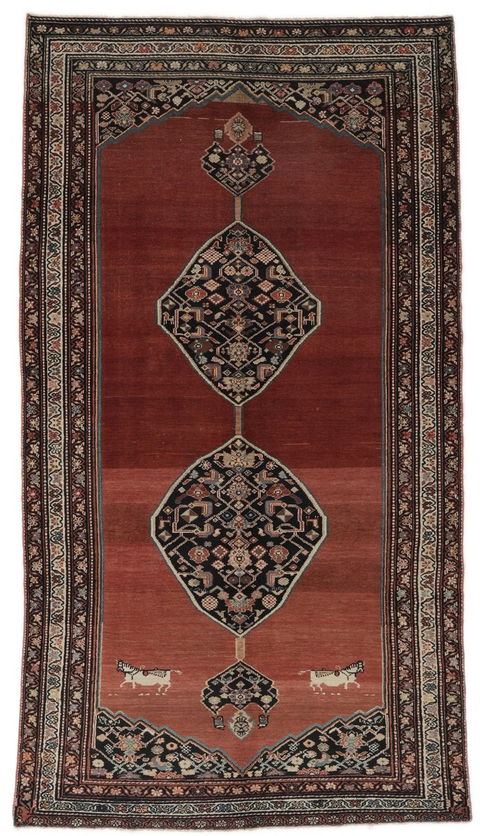 165x295 см, Иран, Сарук, Wool, чёрный