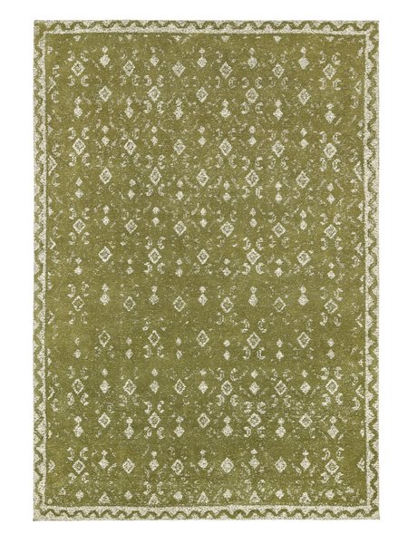 160x230 см, Индия, Современные, 90% Cotton, зелёный