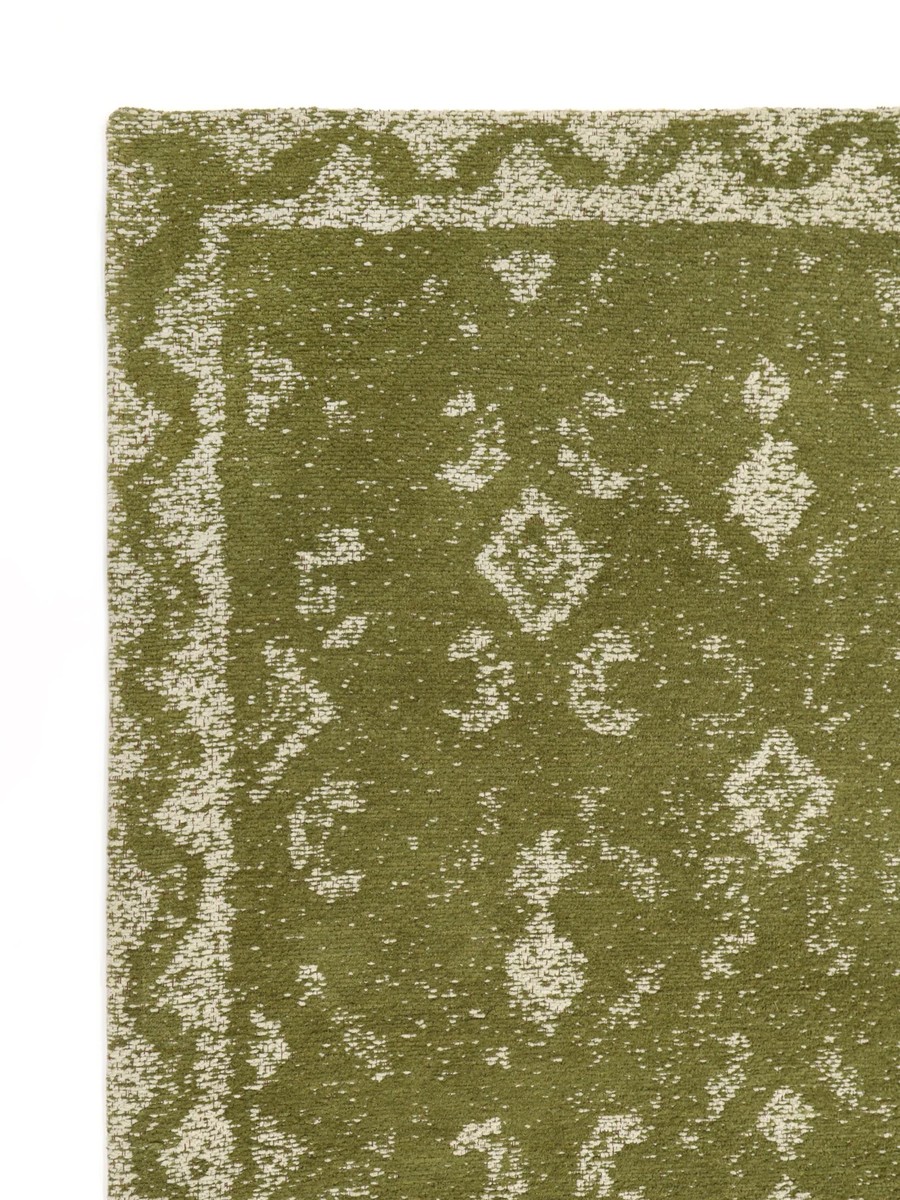 160x230 см, Индия, Современные, 90% Cotton, зелёный — вид 3