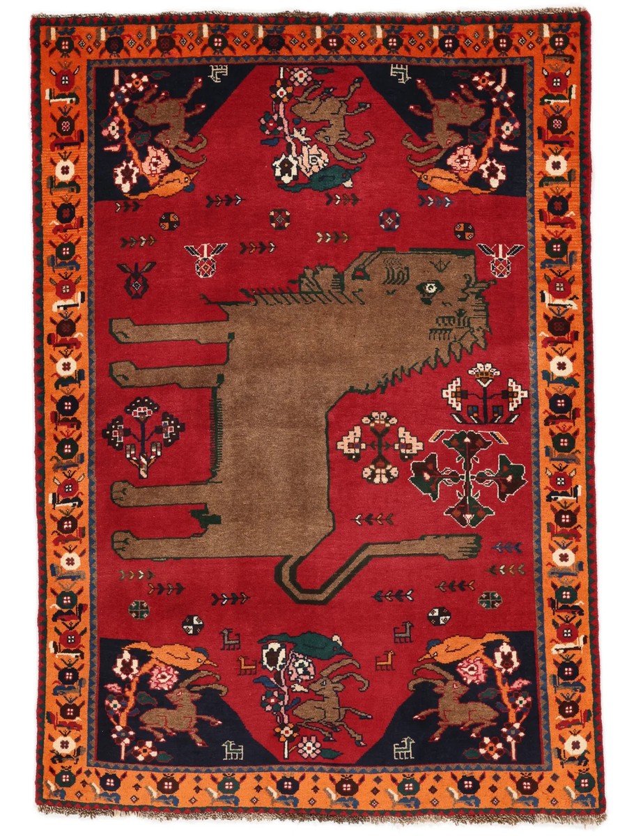 116x164 см, Иран, Кашкай, Wool, чёрный