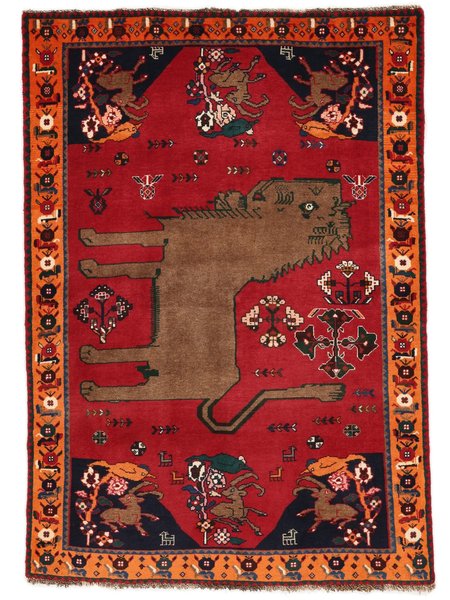 116x164 см, Иран, Кашкай, Wool, чёрный
